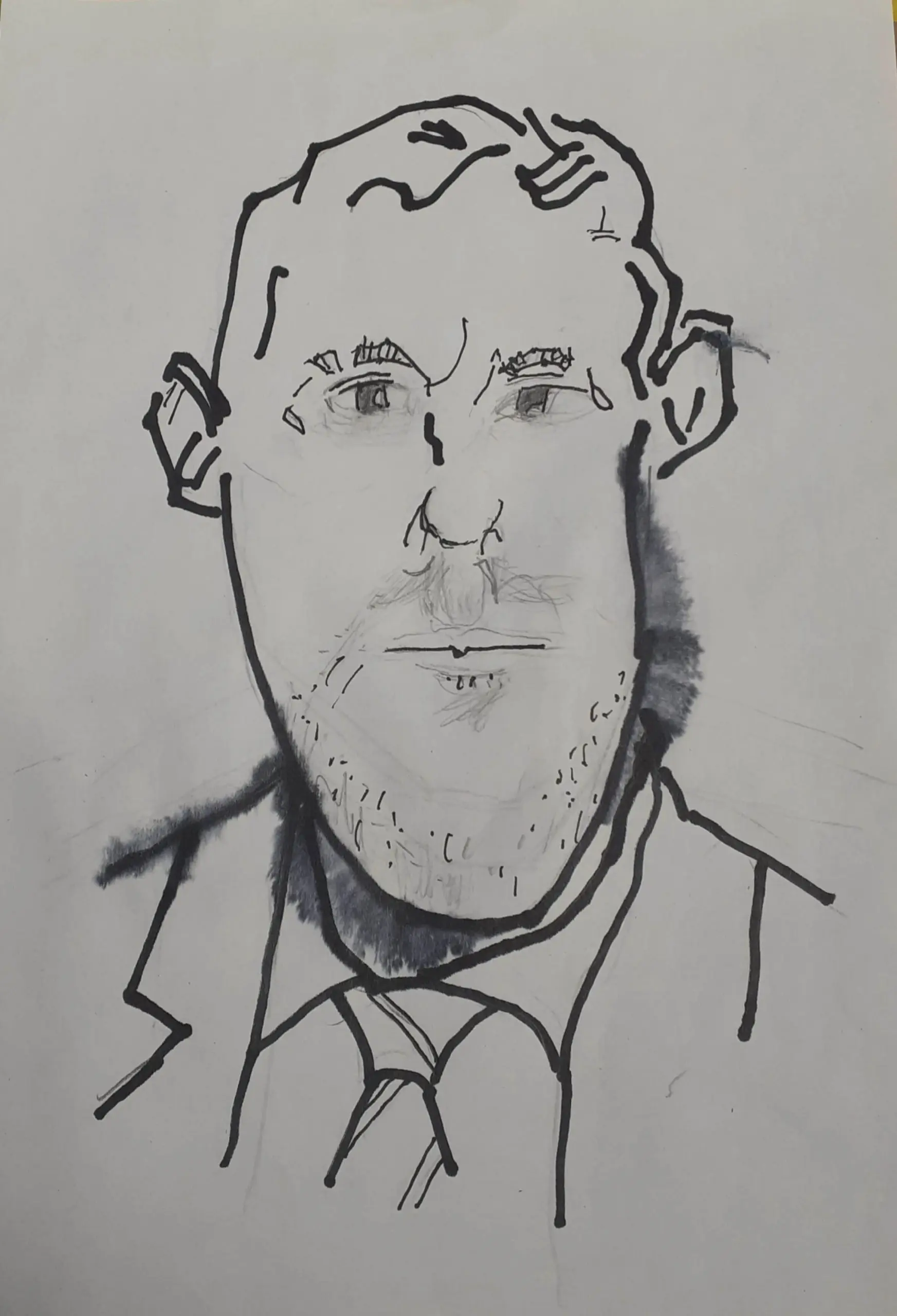 B&W Caricature example